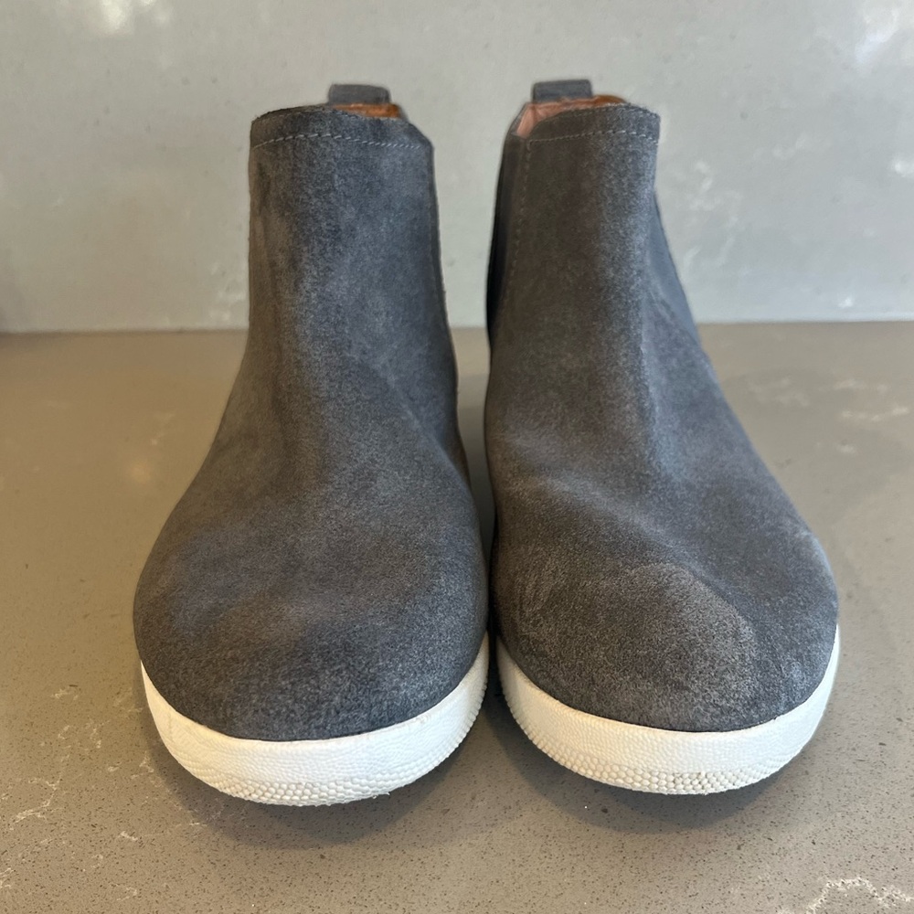 Fit Flop Gray Suede Ankle Boots Booties Shoes Women’s Size 6.5 - Picture 6 of 12